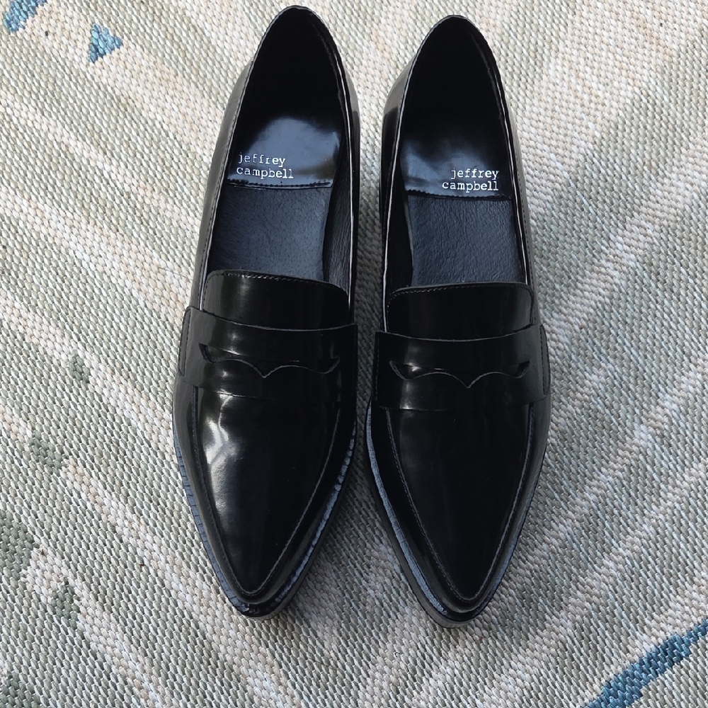 Jeffrey Campbell Black Women's Platform Loafers